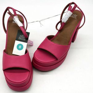 Wild Fable Heels Womens 8 Pink Sandals Slip On Barbiecore Costume Pumps Shoes